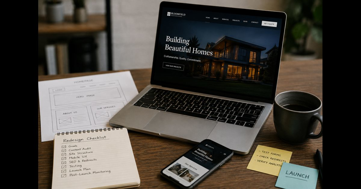 website redesign checklist for small business