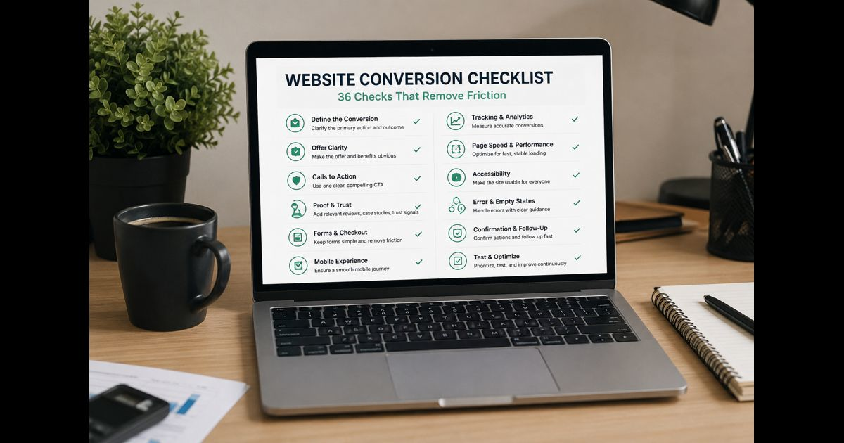 website conversion checklist